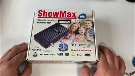 Showmax Partner Full HD Mini Uydu Alıcısı ECHOSAT 4000 YouTube.